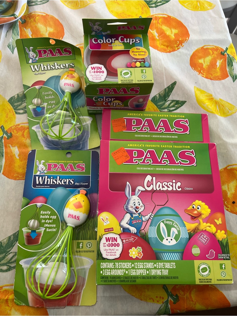 Classic Easter Egg Decorating Kit with Green Whiskers Egg Dipper